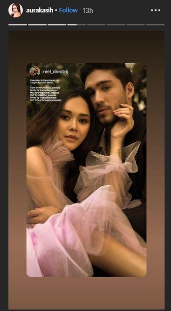 Aura Kasih dan Eryck Amaral. (Instagram/@aurakasih)