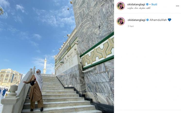 Okky Lukman umrah (Instagram/@okidatanglagi)