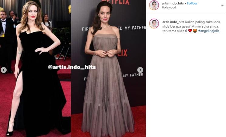 Angelina Jolie (Instagram/@artis.indo_hits)