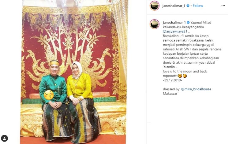 Jane Shalimar dan Arsya Wijaya (Instagram/@janeshalimar)