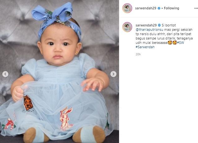 Thania Putri Onsu. (Instagram/@sarwendah29)