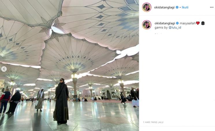 Okky Lukman umrah (Instagram/@okidatanglagi)
