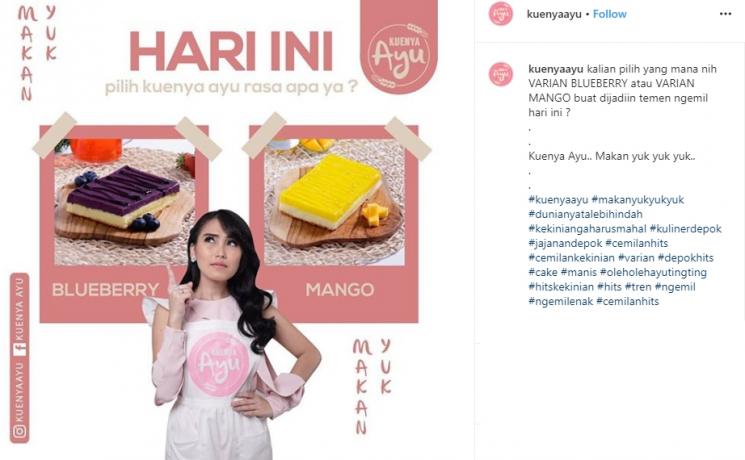Kue Ayu Ting Ting (Instagram/@kuenyaayu)