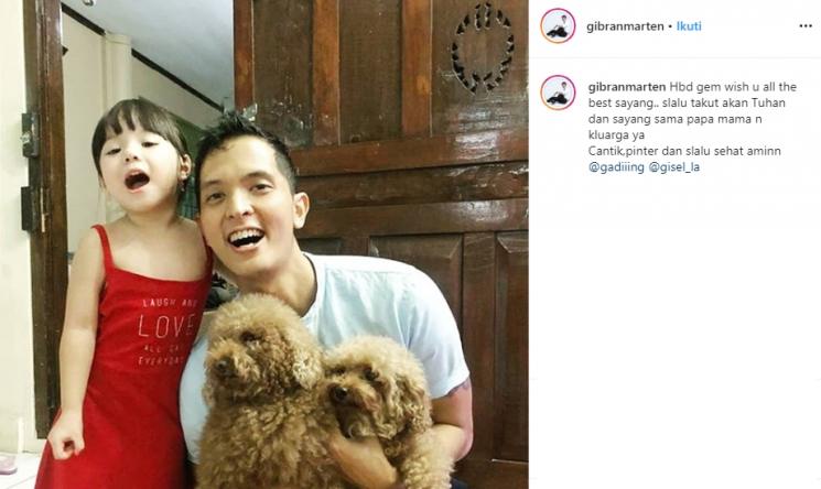 Gibran Marten dan Gempita Nora Marten (Instagram/@gibranmarten)