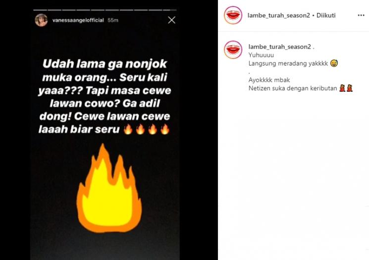 Vanessa Angel (Instagram/@lambe_turah_season2)
