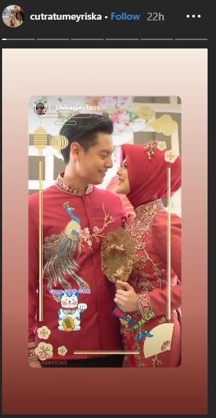Perayaan Imlek Cut Meyriska dan Roger Danuarta (Instagram/@cutratumeyriska)