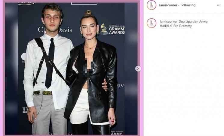 Dua Lipa dan Anwar Hadid (Instagram/@lamiscorner)