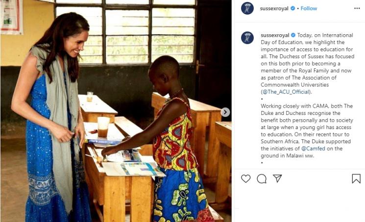 Meghan Markle (Instagram/@sussexroyal)