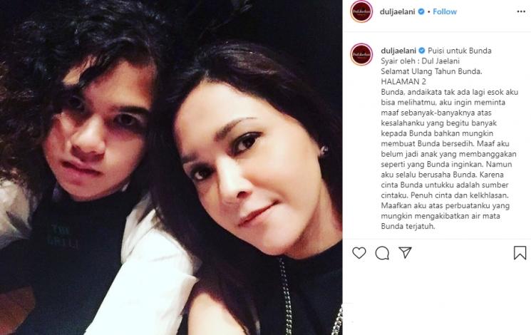 Puisi Dul Jaelani untuk Maia Estianty (Instagram/@duljaelani)