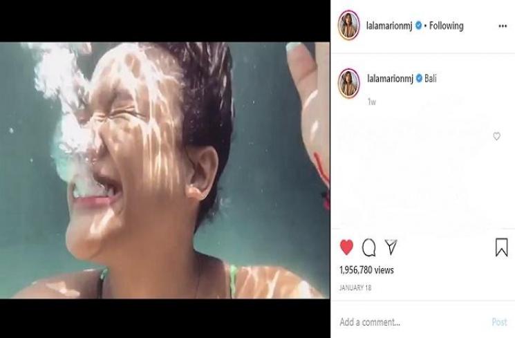 Momen liburan Marion Jola di Bali (Instagram @lalamarionmj)