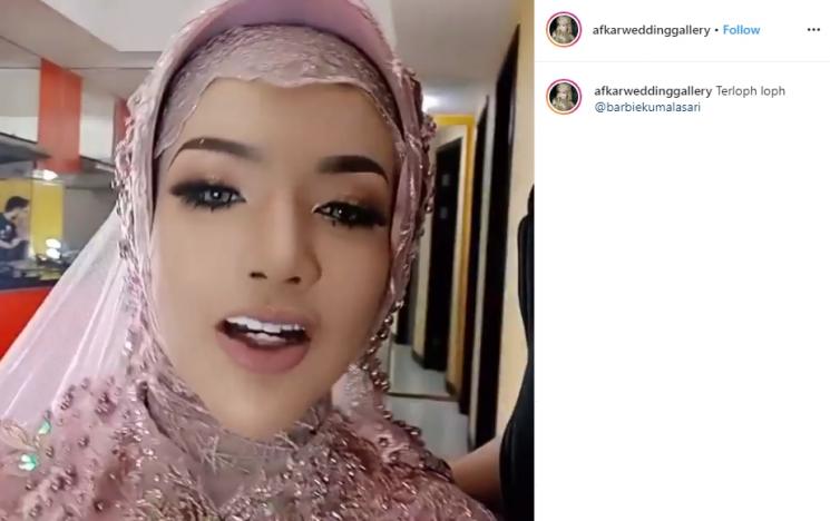 Pemotretan Barbie Kumalasari dan seorang bule (Instagram/@afkarweddinggallery)