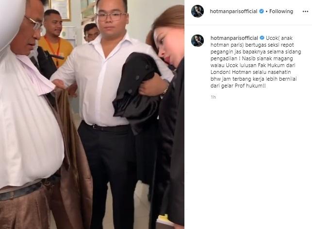 Hotman Paris dan anaknya, Fritz Hutapea. (Instagram/@hotmanparisofficial)