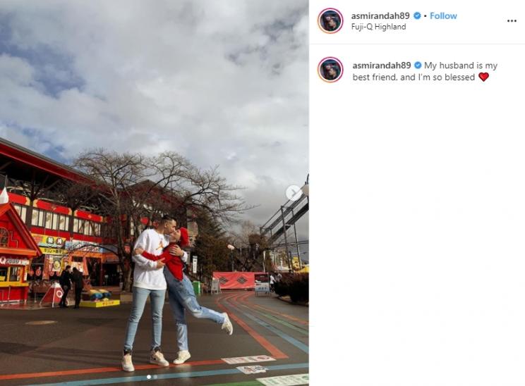 Asmirandah dan Jonas Rivanno (Instagram/@asmirandah89)