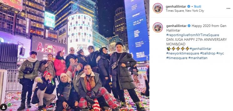Potret liburan Gen Halilintar (Instagram/@genhalilintar)