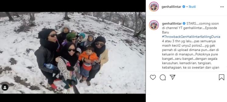 Potret liburan Gen Halilintar (Instagram/@genhalilintar)