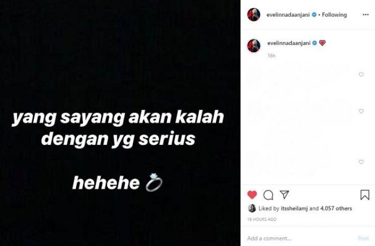 Evelin Nada Anjani curhat soal keseriusan lelaki (Instagram @evelinnadaanjani)