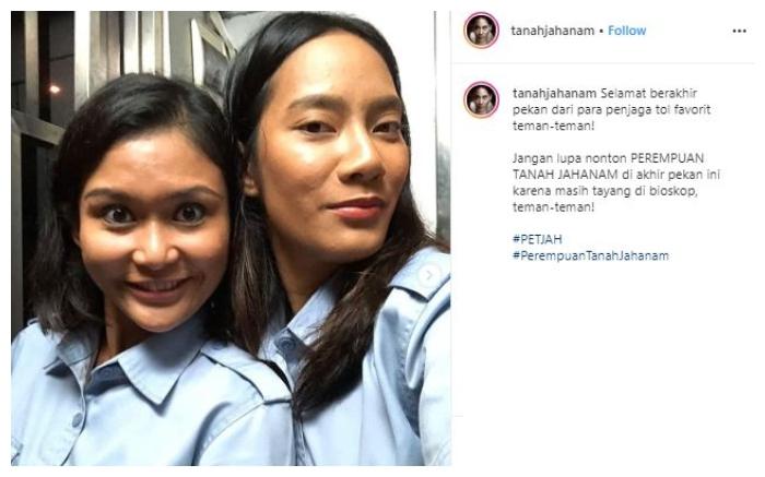 Tara Basro dan Marissa Anita. (Instagram/@tanahjahanam)