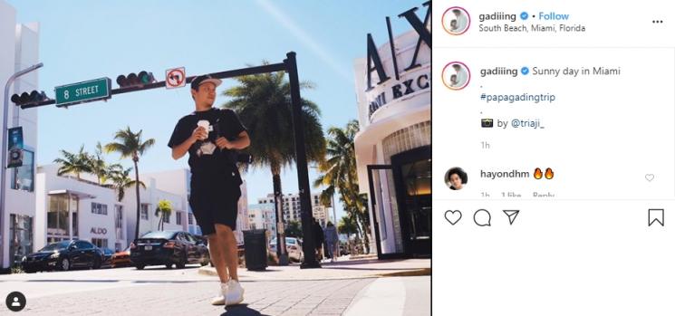 Potret Liburan Gading Marten (Instagram/@gadiiing)