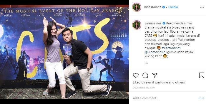 Vinessa Inez dan Ammar Kanz. (Instagram/@vinessainez)