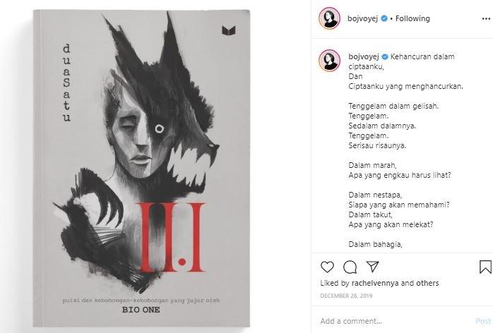 Buku Puisi Bio One. (Instagram/@bojvoyej)