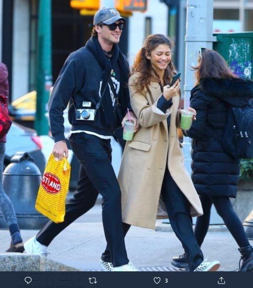 Zendaya dan Jacob Elordi. (Twitter/@gngwolfhard)