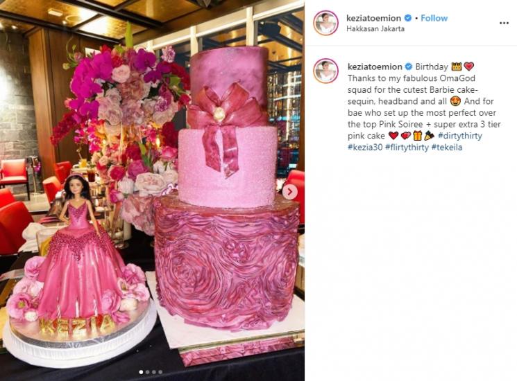Momen ulang tahun Kezia Toemion (Instagram/@keziatoemion)