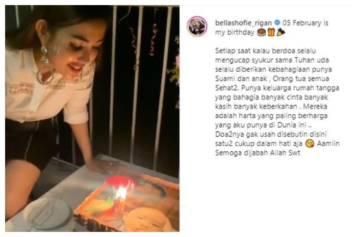 Ultah Bella Shofie. (Instagram/@bellashofie_rigan)