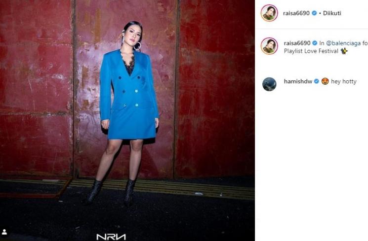 Komentar Hamish Daud (Instagram/@raisa6690)