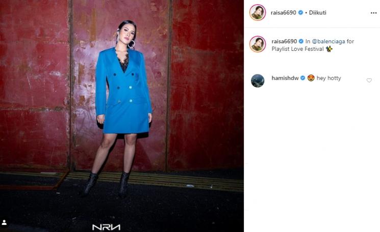 Komentar Hamish Daud (Instagram/@raisa6690)