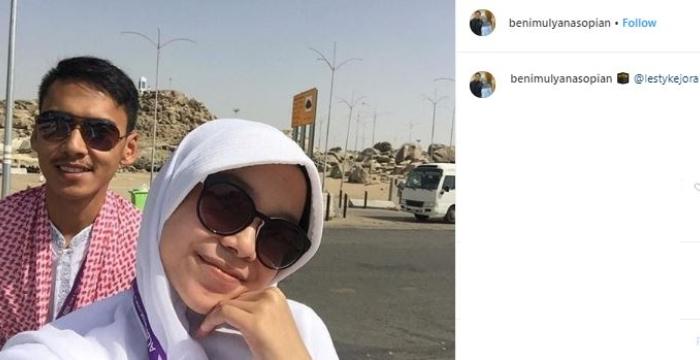 Lesty Kejora dan kakaknya. (Instagram/@benimulyanasopian)