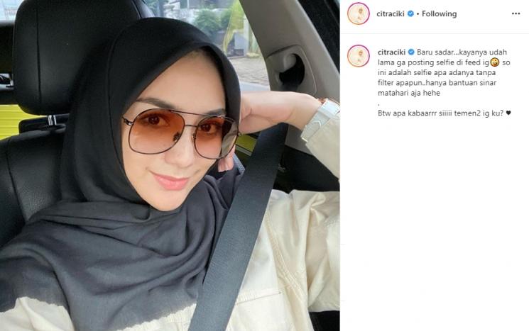 Citra Kirana Asyik Selfie (Instagram/@citraciki)