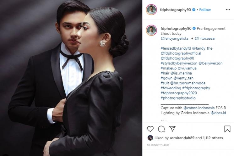 Felicya Angelista dan Caesar Hito (Instagram/@fdphotography90)