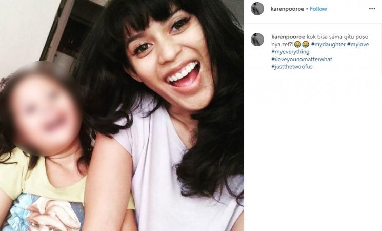 Karen Poore dan Zefania (Instagram/@karenpoore)
