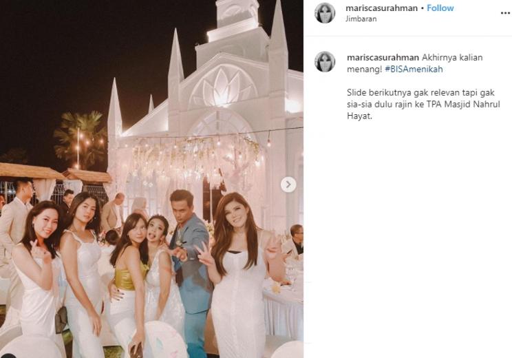 Momen resepsi Vanessa Angel (Instagram/@vanessaangelofficial)