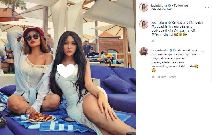 Siti Badriah dan Lucinta Luna. (Instagram/@lucintaluna)