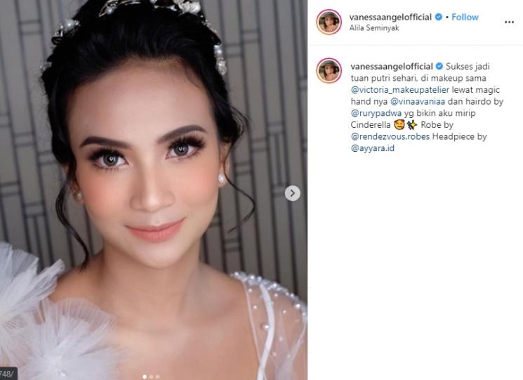 Momen resepsi Vanessa Angel (Instagram/@vanessaangelofficial)