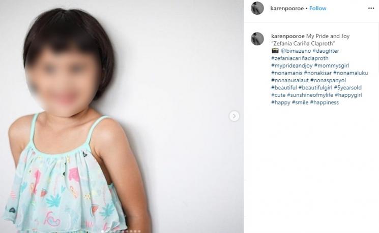 Zefania Putri Karen Poore (Instagram/@karenpoore)