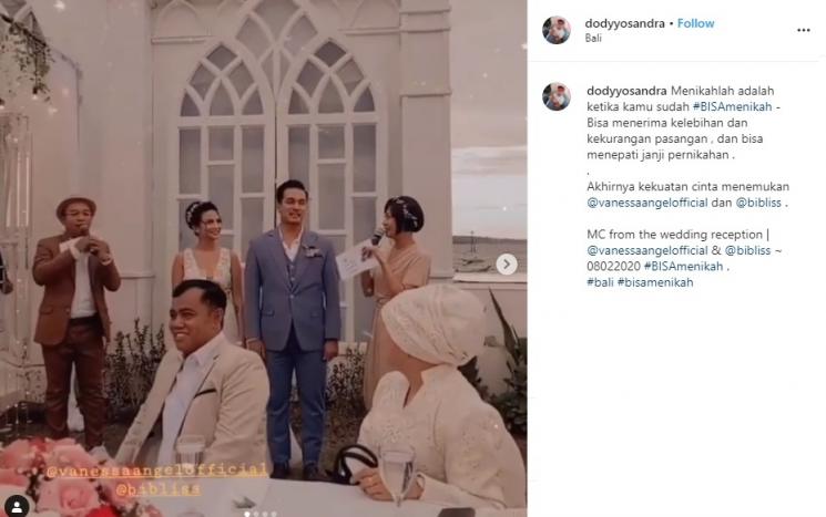 Momen resepsi Vanessa Angel (Instagram/@vanessaangelofficial)