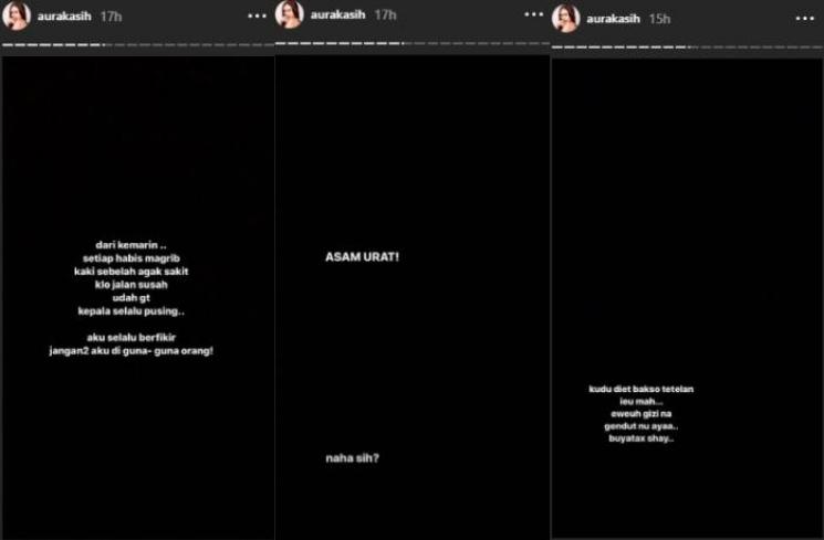Aura Kasih curhat sulit berjalan (Instagram @aurakasih)