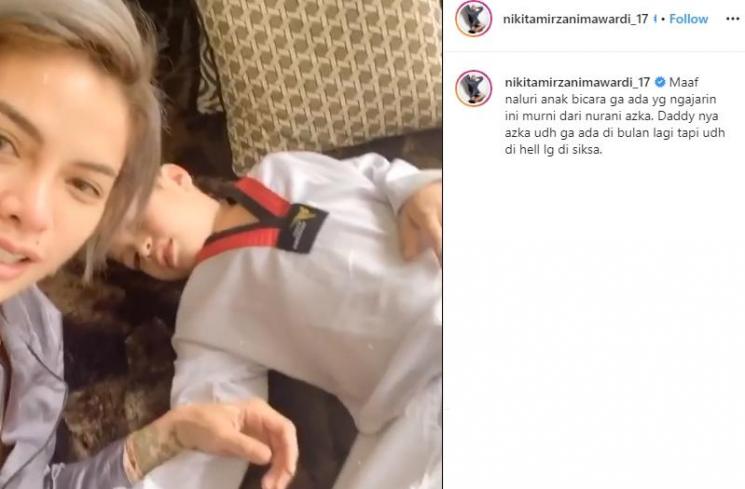 Nikita Mirzani dan Azka (Instagram/@nikitamirzanimawardi_17)