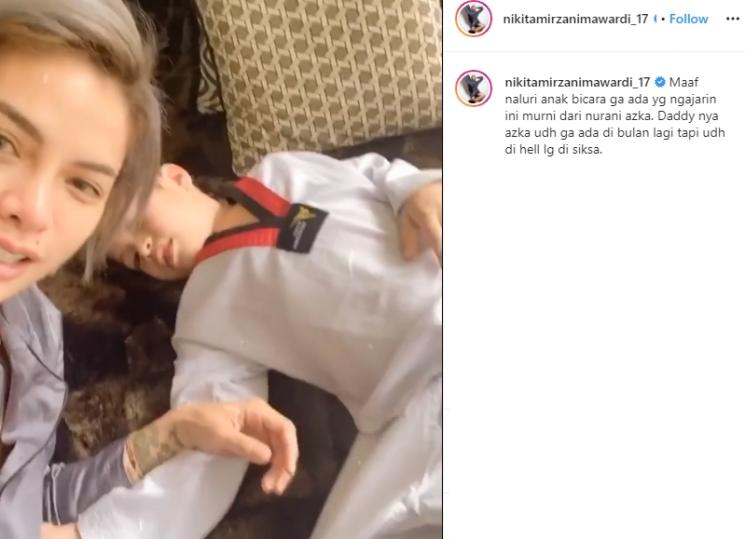 Nikita Mirzani dan Azka (Instagram/@nikitamirzanimawardi_17)