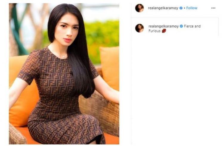 Angel Karamoy dengan body goalsnya. (Instagram/@realangelkaramoy)