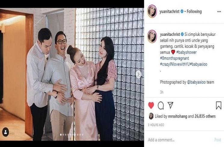 Baby shower Yuanita Christiani (Instagram @yuanitachrist)