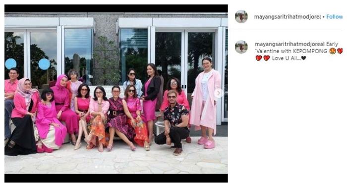 Mayangsari dan geng arisan kepompong. (Instagram/@mayangsaritrihatmodjoreal)