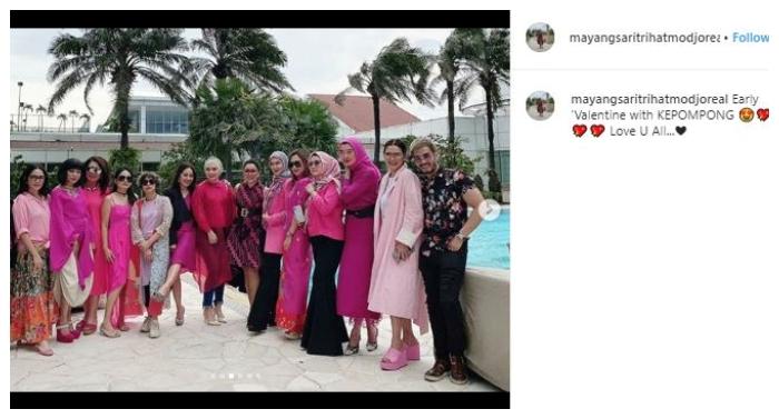 Mayangsari dan geng arisan kepompong. (Instagram/@mayangsaritrihatmodjoreal)