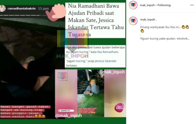 Nia Ramadhani (Instagram/@mak_inpoh)