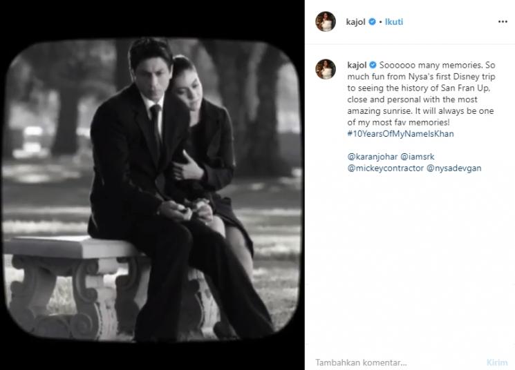 Kajol mengenang My Name is Khan (Instagram/@kajol)