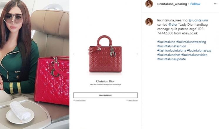 Koleksi tas Lucinta Luna (Instagram/@lucintaluna_wearing)