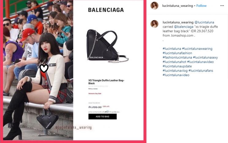 Koleksi tas Lucinta Luna (Instagram/@lucintaluna_wearing)