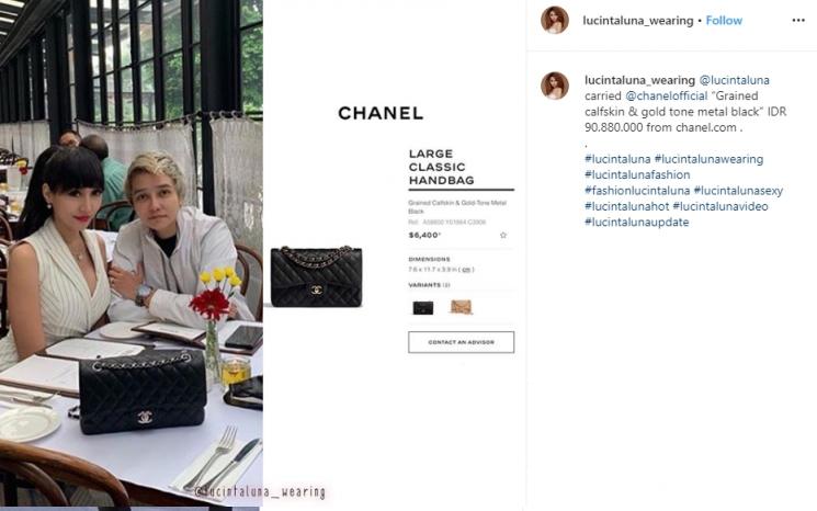 Koleksi tas Lucinta Luna (Instagram/@lucintaluna_wearing)